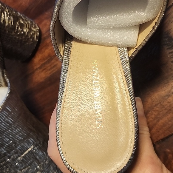 Stuart Weitzman Theone Slides Block Heels size 9 - Picture 7 of 13